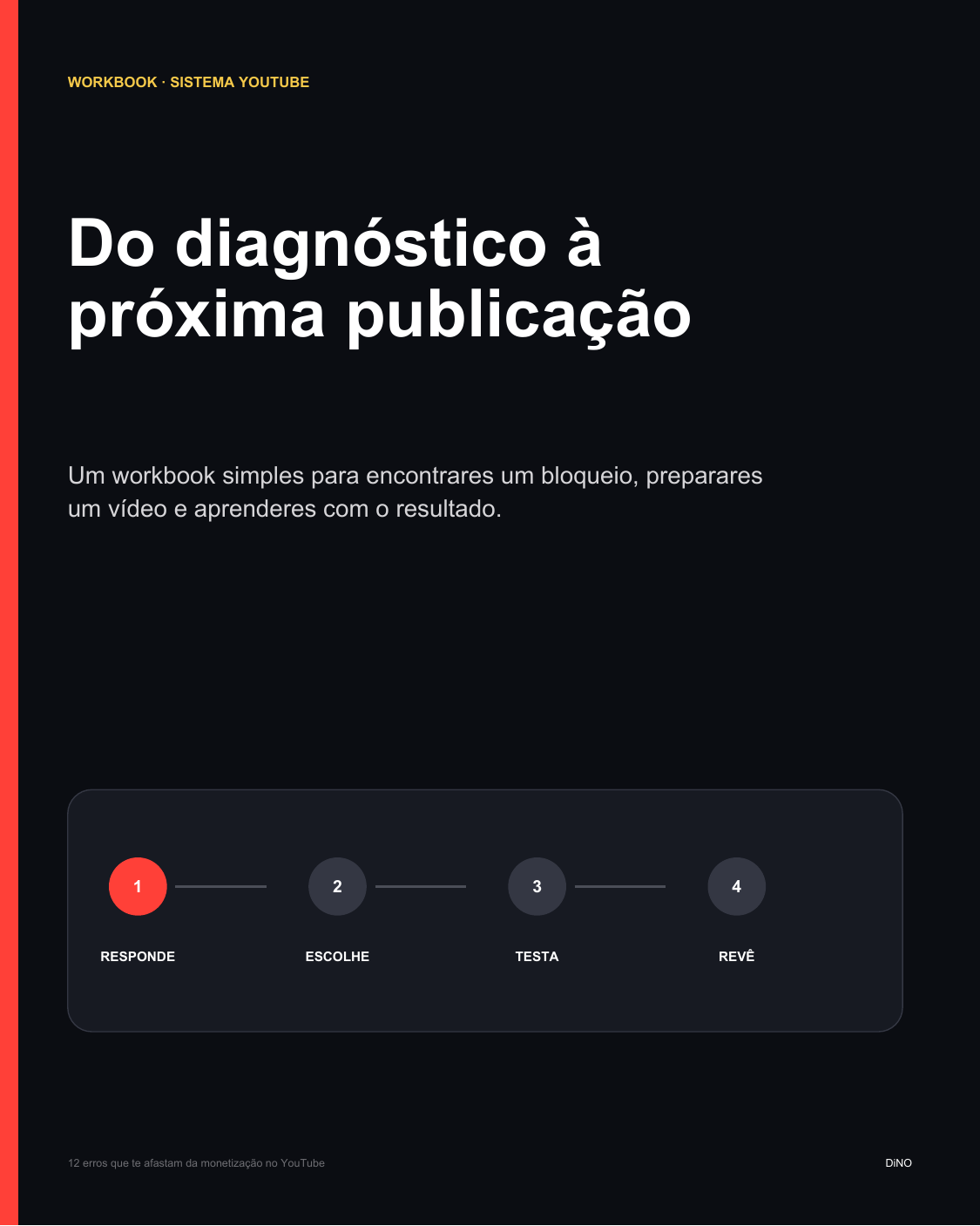 Capa do workbook Do diagnóstico à próxima publicação